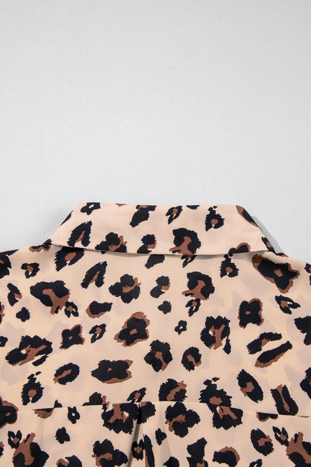 Leopard Flora Print Plus Size Shirt