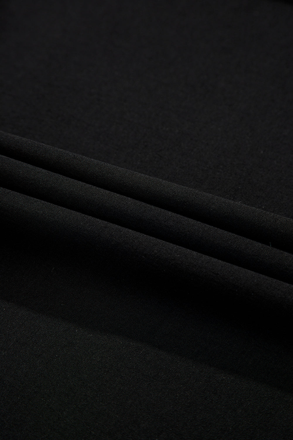 Black Sleeveless Zipped Front V Neck Shirred Waist Maxi Dress