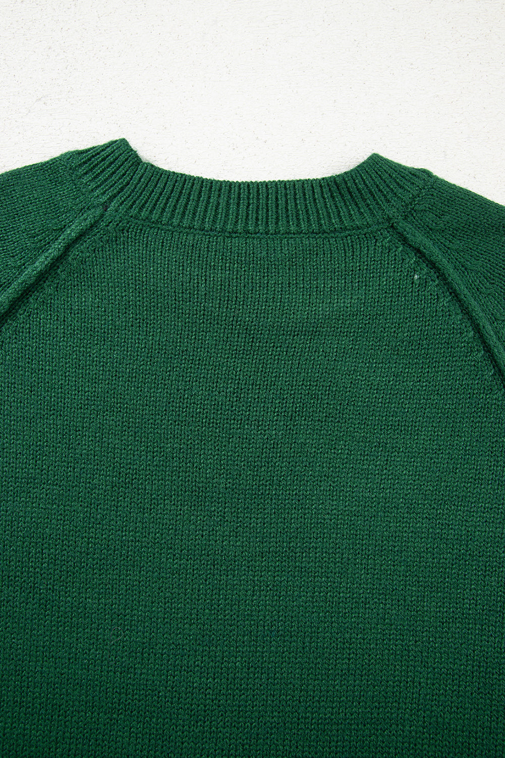 Evergreen Raglan Sleeve Crew Neck Sweater